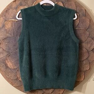 *SOLD* Rachel Zoe Fuzzy Mock Sweater Vest